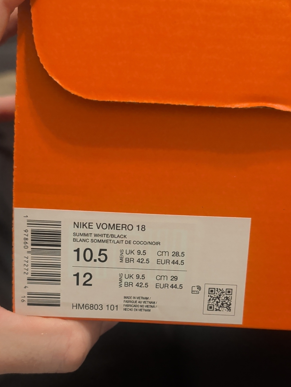 Nike Vomero 18 Mens 10.5 NIB - Picture 3 of 3